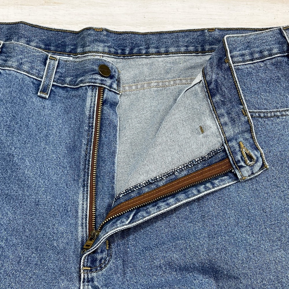 Carhartt Jeans Men's Sz 46x30 Blue Denim Pants‎ Relaxed Fit Original Straight - Picture 4 of 7